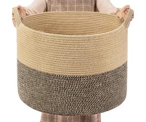 Extra Large Laundry Hamper Woven Baskets for Storage Blanket Basket Living Room Wicker Storage Basket for Organizing Jute Large Baskets for Toy Pillow
