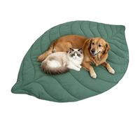 Extra Large Leaf Shaped Dog Blanket 56x42, Soft Plush Puppy Bed Mat for Small Medium Large Dogs, Machine Washable Pet Throw for Couch, Sofa & Furniture Protection, Durable & Cozy