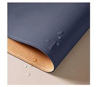 Extra Large Leather Desk Mouse Pad DoubleSided Desk Protector Mat Simple Style Writing Pad 50 x 140 cm Blue Ideal for Home Office Gaming and Work Setup