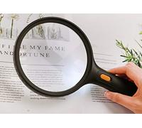 Extra Large LED Handheld Magnifying Glass,2X 5X LensDistortion-Free Lens for Seniors, Low Vision, Books, Pages, Magazines, Newspapers & Maps, Jewellery Making, Coin Examining