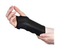 (Extra Large, Left) Actesso Black Elastic Wrist Support Splint Brace - Physician Designed for Carpal Tunnel, Tendonitis and Sprains