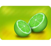 Extra Large Lime Glass Worktop Saver- Kitchen Worktop Protector with Lime Fruit Design - Tempered Glass Chopping Cutting Board for Food Prep Baking Pastry - by Pearl Glass (60 x 40cm Extra Large)