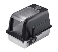 Extra Large Litter Box for Big Cats, Stainless Steel Cat Litter Box with High Side, Without Leakage and Stick, Includes Litter Scoop