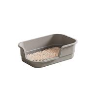 Extra Large Litter with High Sides 25" x17"x13"for Big Cats or -Cats Household,-Splashing Kitty Litter,Pet Non-Stick Coating for Easier Cleaning & Superior Hygiene (Green) Rkz423 (Grey, 42x28x12cm)