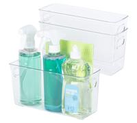 (EXTRA LARGE) LIVIVO Clear 3Pc Fridge & Storage Organiser Set