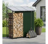 Extra Large Log Holder Fire Wood Storage Unit Outdoor Garden Shed With Roof XXL