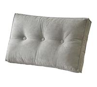 Extra Large Lumbar Support Sofa Back Cushions 90x50cm - Removable Cover Reading Pillow for Couch/Wall - Comfortable Backrest Replacement for Home & Office