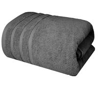 Extra Large Luxury Super Jumbo Bath Sheet (150 x 200 cm -600 GSM) Huge/Massive/Big Bath Sheet XXXL Body Wrap Towels (Cotton, Charcoal Grey)