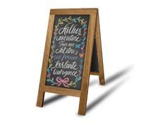 Extra Large Magnetic A-Frame Chalkboard Menu Board Sidewalk Sandwich Board Sign
