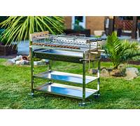 Extra Large Maxking Cypriot Stainless Steel Rotisserie Charcoal BBQ