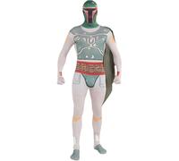 Extra Large Men's Boba Fett Star Wars 2nd Skin Costume - star wars 2nd skin fancy dress costume adult mens bodysuit outfit boba fett halloween