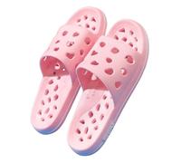 Extra large men's indoor hollow bathroom non-slip slippers size 48 49 50 51 (pink,36/37 EU)
