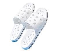 Extra large men's indoor hollow bathroom non-slip slippers size 48 49 50 51 (White,42/43 EU)
