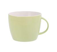 Extra Large Microwave Safe Ceramic Ramen Bowl with Lid - 1200ML Ergonomic Noodle Mug for Quick Meals Perfect for Students & Office Workers (Green)