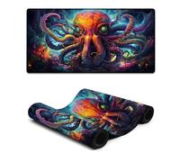 Extra Large Mouse Mat Colorful Fantasy Animal Octopus Extended Mouse Pad Smooth SurfaceHigh AccuracyFast MovingAnti ScratchNon Slip Base 30x60cm