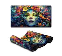Extra Large Mouse Mat Fantasy Colorful Elves Extended Mouse Pad Smooth SurfaceHigh AccuracyFast MovingAnti ScratchNon Slip Base 40X75cm