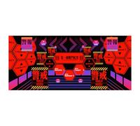 Extra Large Mouse Pad 35.4"x15.7"- EVA Neon Genesis Evangelion Theme, Network Alert Interface Design - Gaming and Office