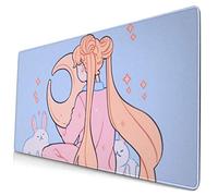 Extra Large Mouse Pad -Sailor Moon Fanart Rabbit Desk Mousepad - 15.8x29.5in (3mm Thick)- XL Protective Keyboard Desk Mouse Mat for Computer/Laptop