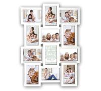 Extra Large Multi Aperture White Photo Frame for 12 6x4 Photos