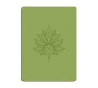 Extra Large Natural Rubber Yoga Mat, 190x140cm Non-Slip Exercise Mat, Wide Thick Fitness Mat for Home Gym & Dance Workout(Green Flowers)