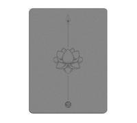 Extra Large Natural Rubber Yoga Mat, 190x140cm Non-Slip Exercise Mat, Wide Thick Fitness Mat for Home Gym & Dance Workout(Gray Lotus)