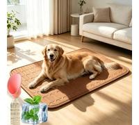 Extra Large Non Gel Cooling Mat for Dogs, Washable Non-Slip Self-Cooling Dog Mat, for Crates Sofas & Summer Garden Relaxation and Ravel Home