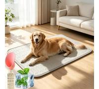 Extra Large Non Gel Cooling Mat for Dogs, Washable Non-Slip Self-Cooling Dog Mat, for Crates Sofas & Summer Garden Relaxation and Ravel Home