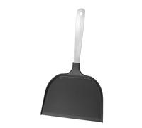 Extra Large Nylon Pancake Turner Spatula, 12.99x6.97 Inch Wide Omelet Flipper for Burgers Cookies Pizza, Commercial Kitchen Utensil with Stainless Steel Handle- Black