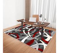 Extra Large Office Chair Mat 130x150 cm for Hardwood FloorsAntiSlip Low Pile MultiPurpose Rug Perfect Under Desk Carpet Protection for Home Office & Gaming Setup