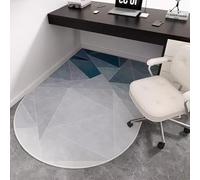 Extra Large Office Chair Mat for Hardwood Floors - 79x55in Heavy Duty Gray Desk Protector, Smooth Glide Carpet Shield for Home & Office Floor Protection