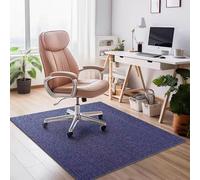 Extra Large Office Chair Mat Non-Slip Desk Mat For Carpet And Hardwood Floors, Durable Floor Protector 6mm Thick For Gamer And Office Chairs, Multi-Use Rug(Size:120×120cm/47×47in,Color:Blue)