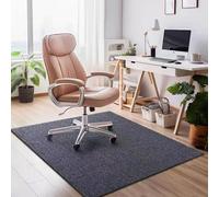 Extra Large Office Chair Mat Non-Slip Desk Mat For Carpet And Hardwood Floors, Durable Floor Protector 6mm Thick For Gamer And Office Chairs, Multi-Use Rug(Size:120×120cm/47×47in,Color:Dark Grey)