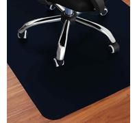 Extra Large Office Chair Mat PU Leather Floor Mat for Hardwood Floor,Non-Slip Computer Gaming Rolling Chair Carpet Heavy Duty Under Desk Rug (Black,60x120cm)