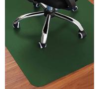 Extra Large Office Chair Mat PU Leather Floor Mat for Hardwood Floor,Non-Slip Computer Gaming Rolling Chair Carpet Heavy Duty Under Desk Rug (Dark Green,120x120cm)