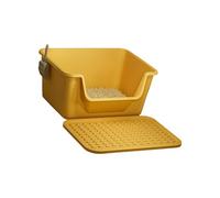 Extra Large Opening Top Cats Litters Box for Kittens with Deeply AntiSplash Designs Low Entry Side Doors Easy to Clean PP Materials Ventilated Deeply Antisplash