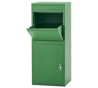 Extra Large Parcel Box Outdoor Parcel Delivery Box Parcel Drop Box Metal Post Box for Internet Deliveries,Wall Mountable Weatherproof Sturdy Mailbox Home Porch - Atahome Cappadocia (Green)