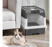 Extra Large Pet Litter Tray With Drawer And Anti Splash Design