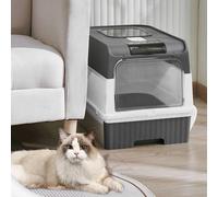Extra Large Pet Litter Tray With Pull Out Drawer & Anti Splash Design
