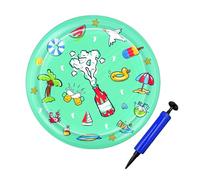 Extra Large Pet Play Mat, 100cm, Pet Cooling Inflatable Mat, Cooling Water Sensory Mat for Cats and Dogs, with Air Pump and Durable PVC Mat