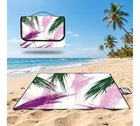 Extra Large Picnic Blanket 200x300 cm, Waterproof Beach Blanket Sandproof Outdoor Picnic Mat Green,Foldable Portable Easy-to-Clean,purple (2) Camping Mat for Hiking,Party,Grass,Family,Park UZ-157