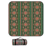 Extra Large Picnic Blanket 300x300, Picnic Blanket Waterproof, Foldable and Portable Picnic Blanket Waterproof, 3 Layers Thick Big Tent Carpet for Camping, Park, Garden, Machine Washable,C,300x300cm