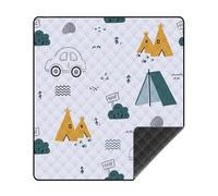Extra Large Picnic Blanket Waterproof 200X300cm, Portable Beach Mat for Camping, Outdoor, Sandproof Foldable Outdoor Blanket with Carrying Handle, for Park, Garden, Festival