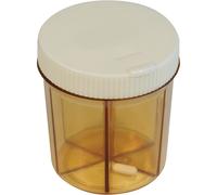 Extra Large Pill Dispenser - Multiple Compartment Tablet Bottle - Flip Top Lid