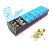 Extra Large Pill Organizer- XXL Pill Box 7 Day - Weekly Pill Organizer with AM PM Large Compartments Big Pill Case for Supplements Jumbo Pill Holder for Vitamins Huge Medicine Organizer 2 Times a Day