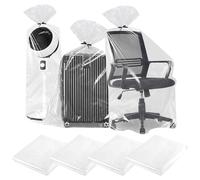 Extra Large Plastic Bags, 4Pcs 100 * 152cm Heavy Duty Clear Plastic Bags, Extra Large Chair Covers Protectors, Thickened, Sturdy, Moisture-Proof For Suitcases, Suitcases, Furniture, Blankets Giant