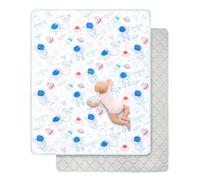 Extra Large Play Mat for Floor 150x180 cm,Thick Playmats,Soft Non-Slip Mat for Crawling & Playing,Machine Washable Portable Playpen Mat Pad for Tummy Time,Astronaut Space