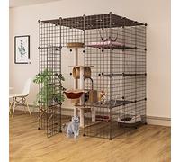 Extra Large Portable Guinea Pig & Cat Cage - Collapsible Pet Enclosure For Small Animals - Ideal For Kittens, Puppies, And Small Pets - Durable & Easy To Clean,111 * 111 * 146cm