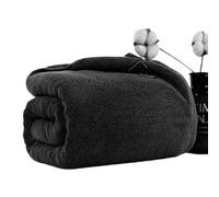 Extra Large Premium Oversized Jumbo Bath Sheet-150 X 200 cm-100% Egyptian Cotton Towels Super Soft Quick Dry and Absorbent Huge Bath Sheet 600GSM (Black)