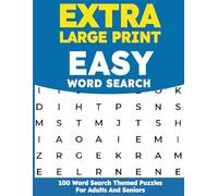 Extra Large Print Easy Word Search: Jumbo Wordfind Puzzle Book for Seniors and Adults, Relaxing and Anti-Eye Strain Big Font