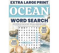 Extra Large Print Ocean Word Search for Seniors: 100 Easy Seaside Puzzles in 40 pt Font for Calm Focus, Memory Support and Daily Relaxation (Comfort Word Finds Collection)